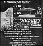 Maclaines Travel advert Maclaines Travel advert