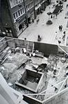 The Redcoat bus at the Quay 1992 The foundations for the Blitz Fountain.