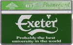 Exeter University phonecard Exeter University phonecard