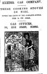 An Exeter gas advert from 1895 An Exeter gas advert from 1895