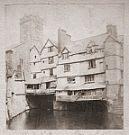 Theatre Royal after the fire 1887 St Edmund's leat circa 1890