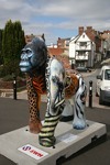 Tornado hits Exeter Skins, the gorilla.
