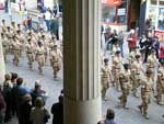 The Rifles march past the Higher Market The Rifles march past the Higher Market