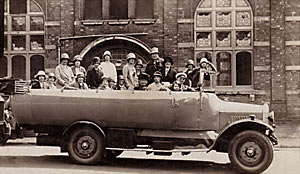 Charabanc at Exe Island Charabanc at Exe Island