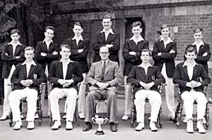 Goff House cricket team, Exeter School 1957 Goff House cricket team, Exeter School 1957