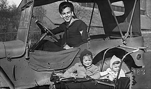 John Moon and two local children