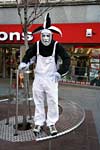 A mime artist in the High Street A mime artist in the High Street