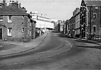 Old Tudor House Looking up Coombe Street circa 1960.