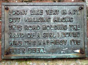 The plaque in Blackall Road The plaque in Blackall Road