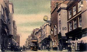 Edwardian Fore Street looking east Edwardian Fore Street looking east