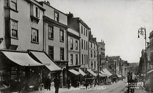 Looking down Fore Street Hill Looking down Fore Street Hill