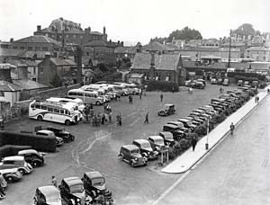 Paul Street carpark 1950s Paul Street carpark 1950s