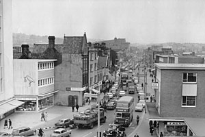 Sidwell Street in 1966 Sidwell Street in 1966