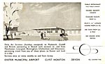 Exeter Airport 1938 - terminal Exeter Airport flyer 1936