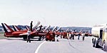 Red Arrows refuelling Red Arrows refuelling