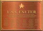 Plaque for USS Exeter Plaque for USS Exeter