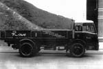 Rank Flour lorry in flood Rowe Brothers truck