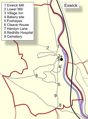 Map of Exwick Map of Exwick