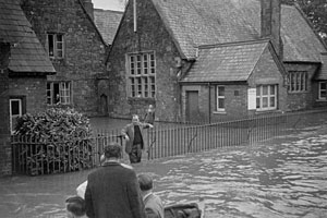 Exwick School is flooded Exwick School is flooded