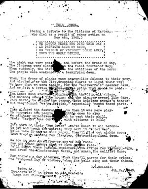 Blitz poem Blitz poem