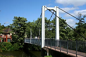 Trews Weir suspension bridge Trews Weir suspension bridge