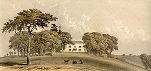 A 19th Century print of Duryard A 19th Century print of Duryard