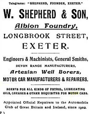 W Shepherd 1906 advert W Shepherd 1906 advert