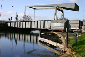 The swingbridge at Countess Wear The swingbridge at Countess Wear