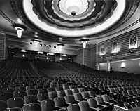 Auditorium towards projection box. Auditorium towards projection box.