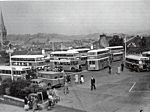 Daimler single decker 1949 vintage Paul Street bus station.