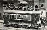 A band travels on a tram A band travels on a tram