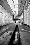 Interior of the tram shed Interior of the tram shed