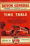 1940 Timetable for Devon General 1940 Timetable for Devon General
