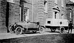 Car and ambulance trailer Car and ambulance trailer