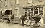 Manning bakery cart and van Manning bakery cart and van