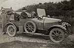 Motorcycle1922 Percy Tucker in his car circa 1915