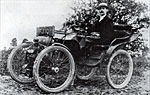 Bicycle postmen FJ10 driven by Albert Canning