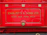 Trews Weir fire engine - name plate Trews Weir fire engine - name plate